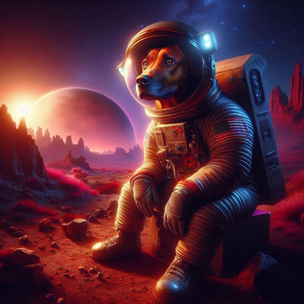 Lonely In Space Dog