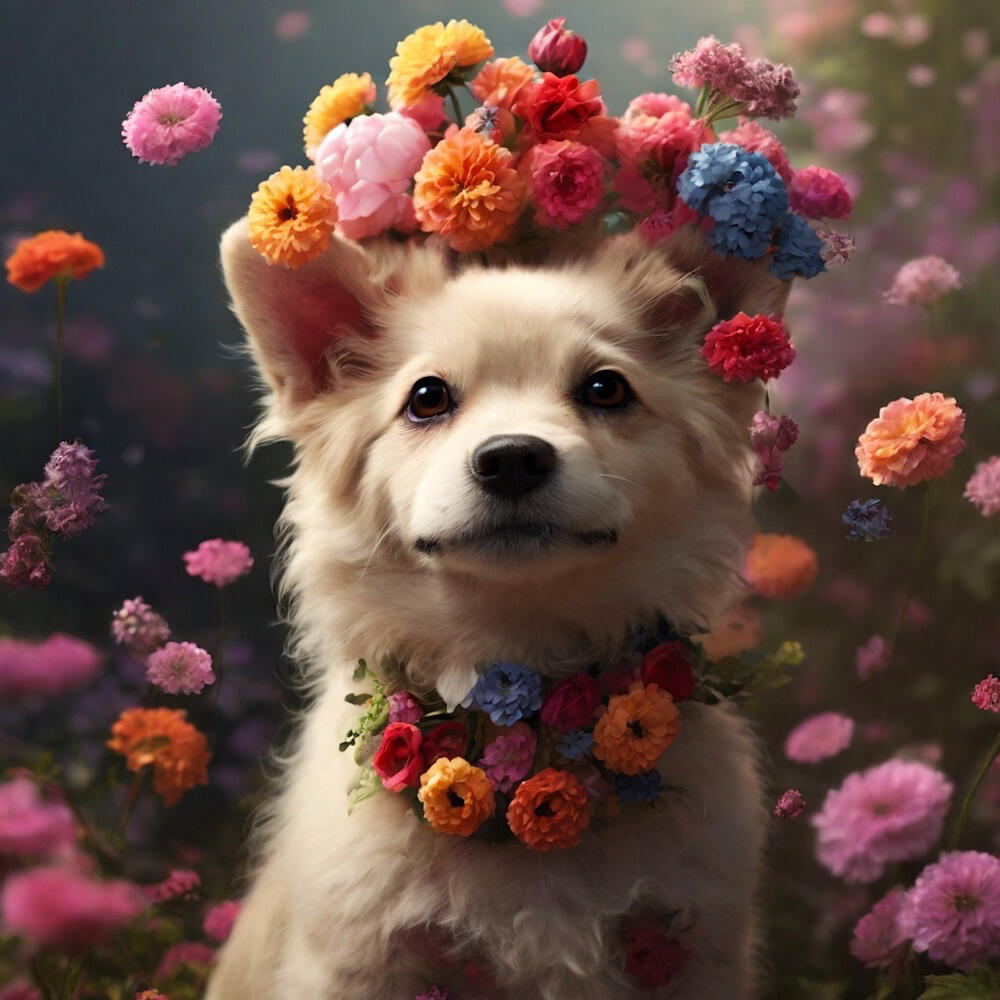 Flower Child Dog