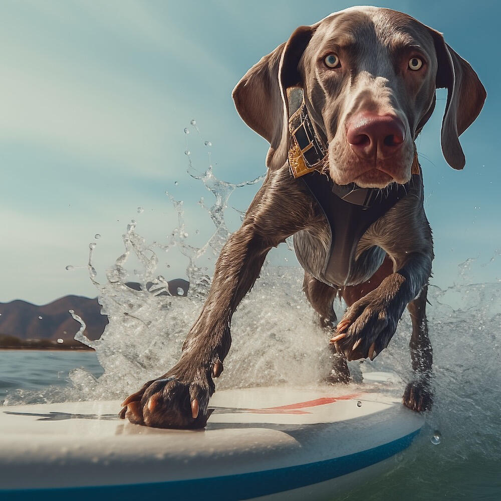Surfer Dude Dog